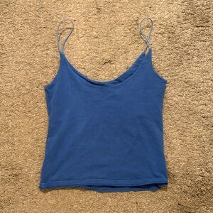 Brandy Melville Blue Spaghetti-Strap Tank Top